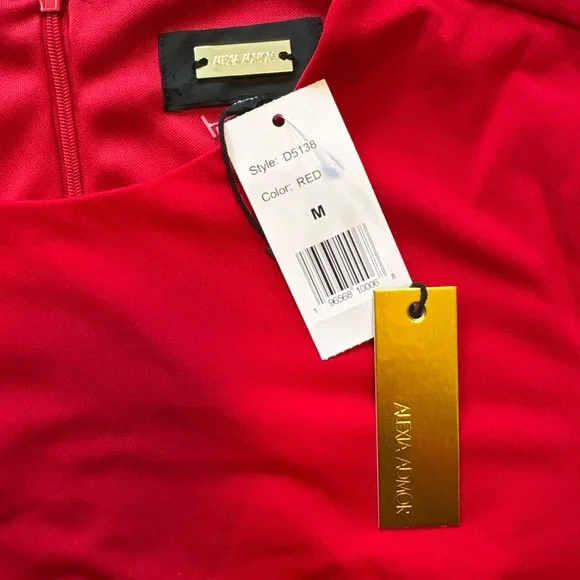 NWT $225 Alexia Admar Mars Tiered Mini Dress w/ mini roses - Picture 5 of 7